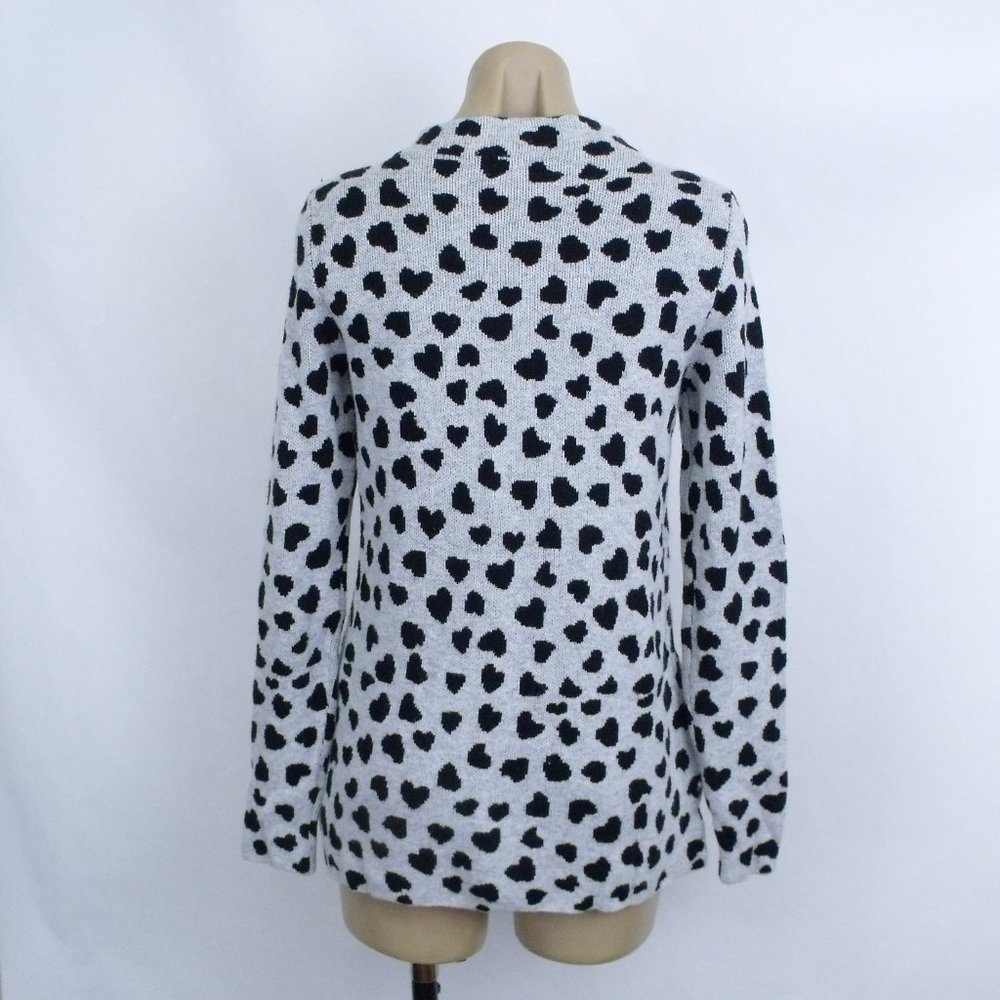Loft Leopard Heart Wool Sweater XS - Picture 5 of 6